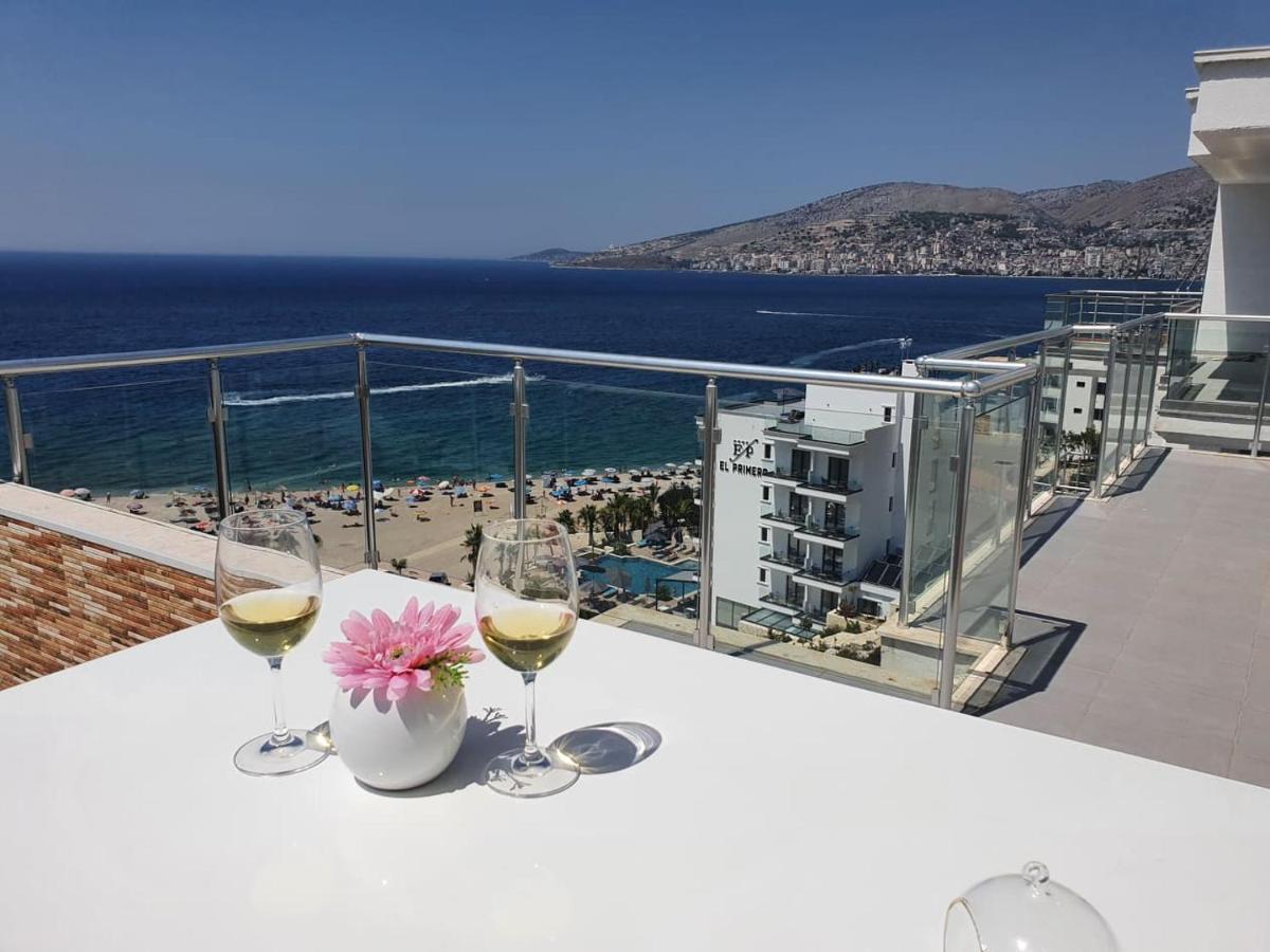 Sadet's Luxus Penthouse Saranda  Apartment Bagian luar foto