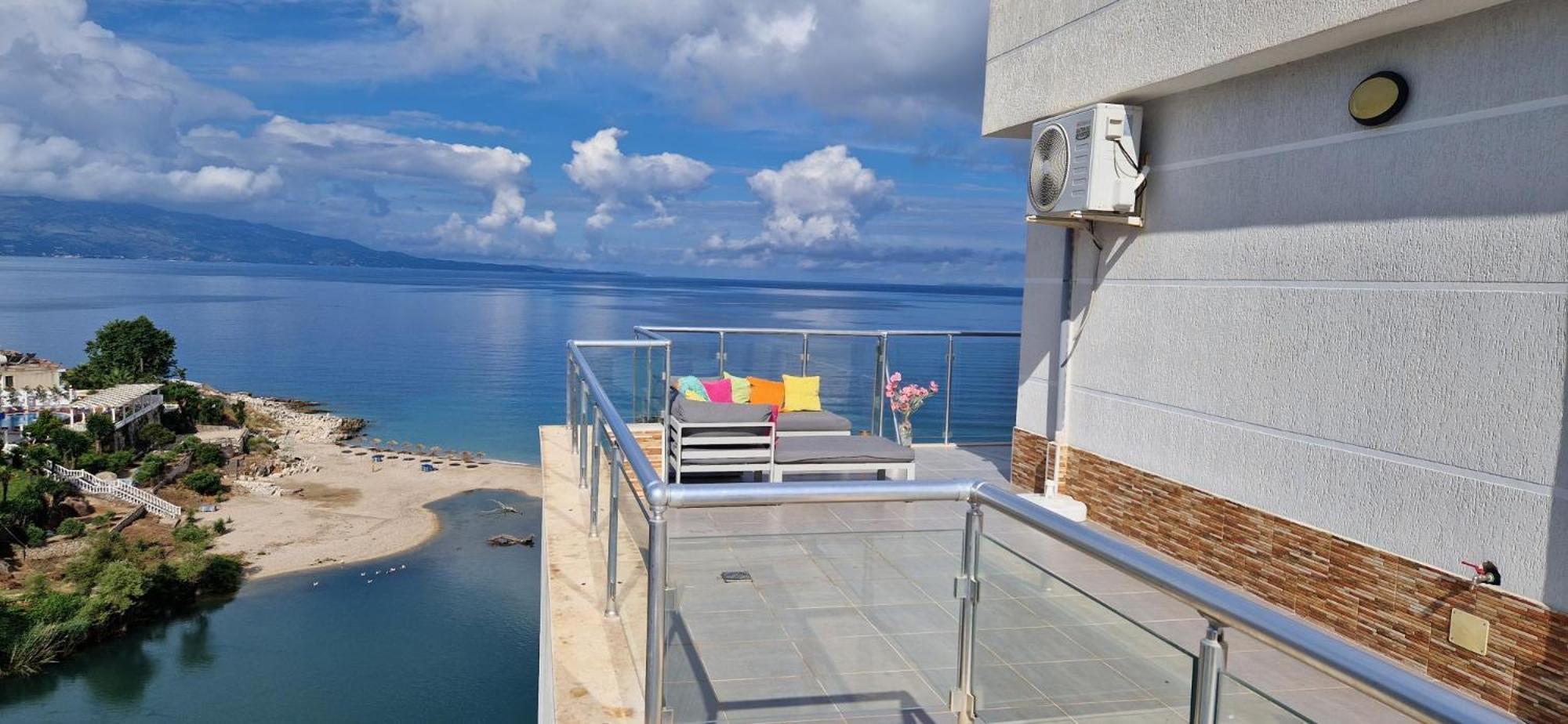 Sadet's Luxus Penthouse Saranda  Apartment Bagian luar foto