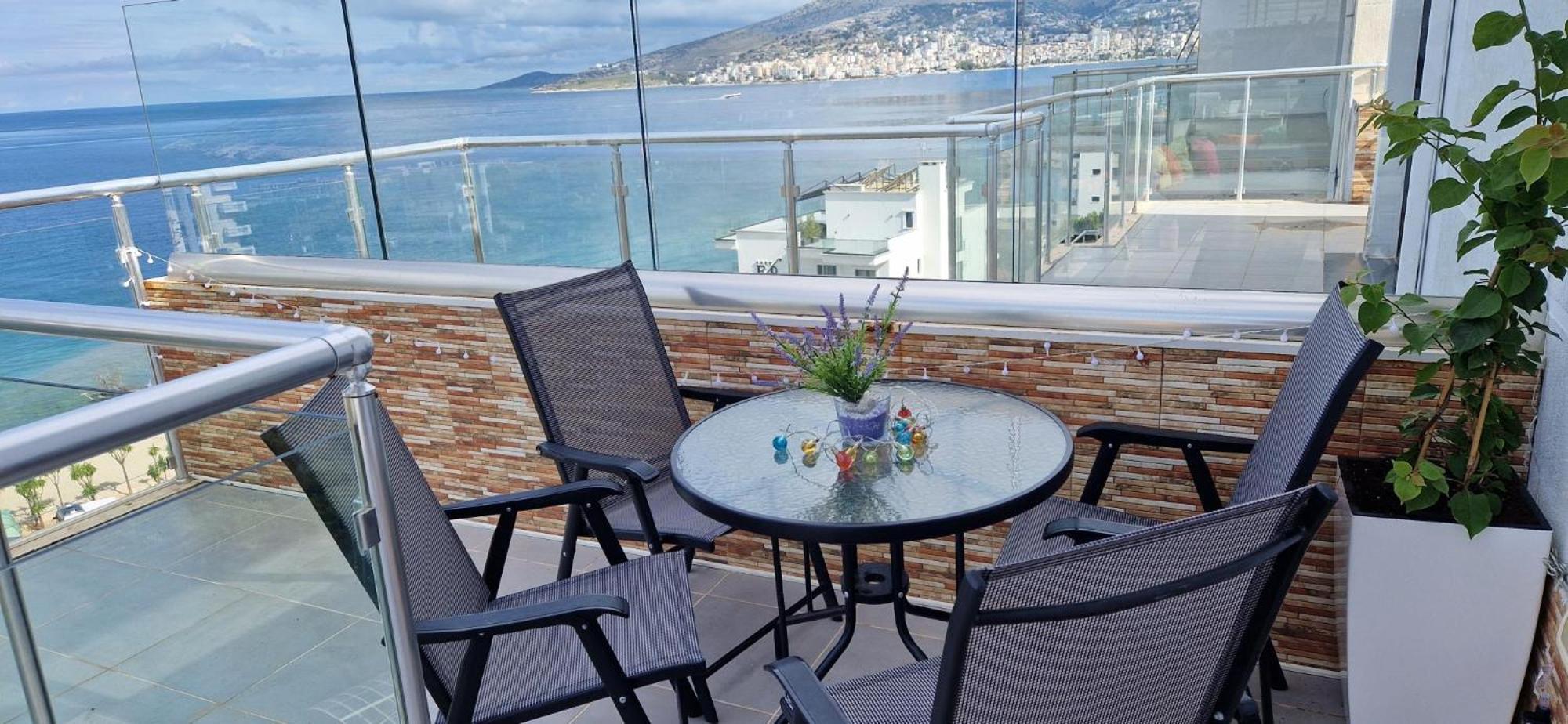 Sadet's Luxus Penthouse Saranda  Apartment Bagian luar foto