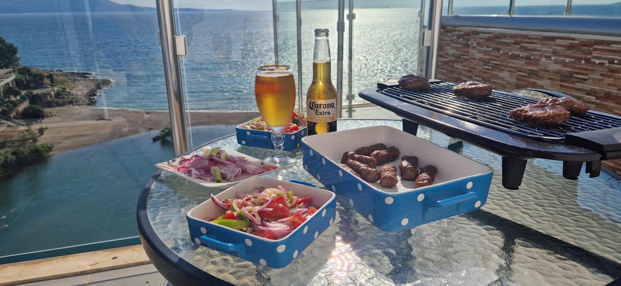 Sadet's Luxus Penthouse Saranda  Apartment Bagian luar foto